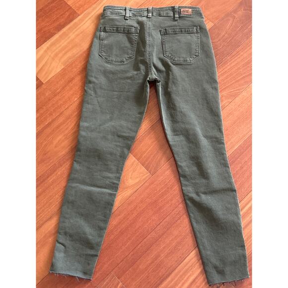 Paige Hoxton Ankle Jeans in Army Green - Picture 2 of 7